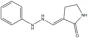 3-[(2-phenylhydrazino)methylene]-2-pyrrolidinone Structure