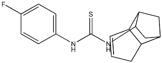 N-(4-fluorophenyl)-N'-tricyclo[5.2.1.0~2,6~]dec-4-en-8-ylthiourea 구조식 이미지