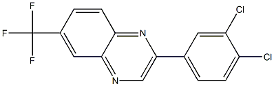 2-(3,4-dichlorophenyl)-6-(trifluoromethyl)quinoxaline 구조식 이미지