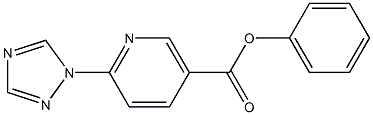 phenyl 6-(1H-1,2,4-triazol-1-yl)nicotinate Structure