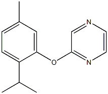 2-(2-isopropyl-5-methylphenoxy)pyrazine Structure