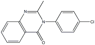 3-(4-chlorophenyl)-2-methylquinazolin-4(3H)-one 구조식 이미지