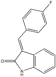 3-(4-fluorobenzylidene)indolin-2-one Structure