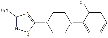 5-[4-(2-chlorophenyl)piperazino]-1H-1,2,4-triazol-3-amine 구조식 이미지
