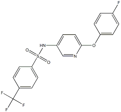 N1-[6-(4-fluorophenoxy)-3-pyridyl]-4-(trifluoromethyl)benzene-1-sulfonamide Structure