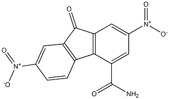 2,7-dinitro-9-oxo-9H-fluorene-4-carboxamide 구조식 이미지