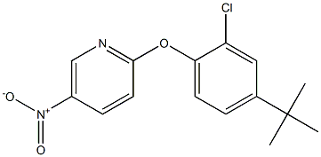 2-[4-(tert-butyl)-2-chlorophenoxy]-5-nitropyridine 구조식 이미지