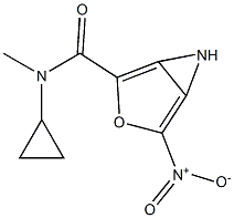 N2-cyclopropyl(imino)methyl-5-nitro-2-furamide 구조식 이미지