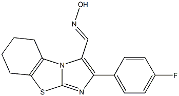 2-(4-fluorophenyl)-5,6,7,8-tetrahydroimidazo[2,1-b][1,3]benzothiazole-3-carbaldehyde oxime Structure