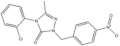 4-(2-chlorophenyl)-5-methyl-2-(4-nitrobenzyl)-2,4-dihydro-3H-1,2,4-triazol-3-one Structure