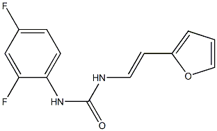 N-(2,4-difluorophenyl)-N'-[2-(2-furyl)vinyl]urea 구조식 이미지