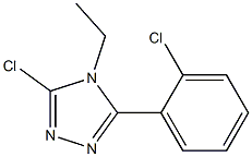 3-chloro-5-(2-chlorophenyl)-4-ethyl-4H-1,2,4-triazole Structure