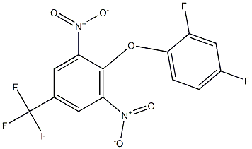 2-(2,4-difluorophenoxy)-1,3-dinitro-5-(trifluoromethyl)benzene 구조식 이미지
