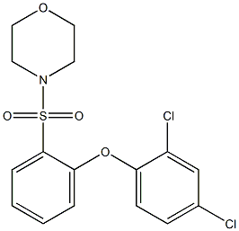 4-{[2-(2,4-dichlorophenoxy)phenyl]sulfonyl}morpholine Structure