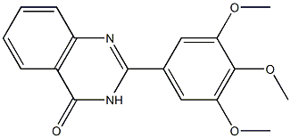 2-(3,4,5-trimethoxyphenyl)-3,4-dihydroquinazolin-4-one Structure