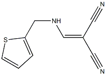 2-{[(2-thienylmethyl)amino]methylidene}malononitrile Structure