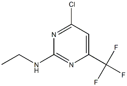 4-chloro-N-ethyl-6-(trifluoromethyl)-2-pyrimidinamine 구조식 이미지