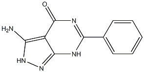 3-amino-6-phenyl-4,7-dihydro-2H-pyrazolo[3,4-d]pyrimidin-4-one Structure