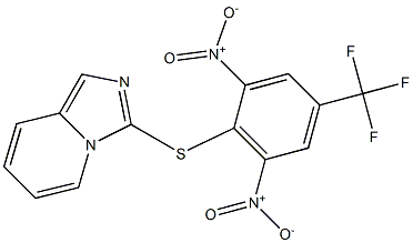 3-{[2,6-dinitro-4-(trifluoromethyl)phenyl]thio}imidazo[1,5-a]pyridine 구조식 이미지