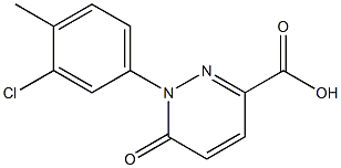 1-(3-chloro-4-methylphenyl)-6-oxo-1,6-dihydropyridazine-3-carboxylic acid 구조식 이미지