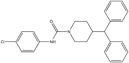 N1-(4-chlorophenyl)-4-benzhydrylpiperidine-1-carboxamide Structure