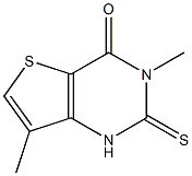 3,7-dimethyl-2-thioxo-1,2,3,4-tetrahydrothieno[3,2-d]pyrimidin-4-one 구조식 이미지