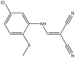 2-{[5-chloro-2-(methylthio)anilino]methylidene}malononitrile 구조식 이미지