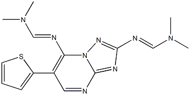 N'-[2-{[(dimethylamino)methylene]amino}-6-(2-thienyl)[1,2,4]triazolo[1,5-a]pyrimidin-7-yl]-N,N-dimethyliminoformamide Structure