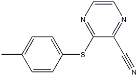 3-[(4-methylphenyl)sulfanyl]-2-pyrazinecarbonitrile Structure