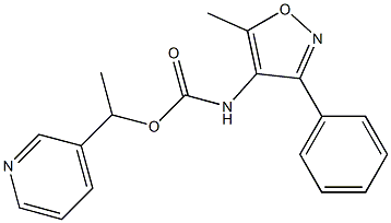 1-(3-pyridyl)ethyl N-(5-methyl-3-phenylisoxazol-4-yl)carbamate Structure