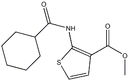 methyl 2-[(cyclohexylcarbonyl)amino]thiophene-3-carboxylate Structure