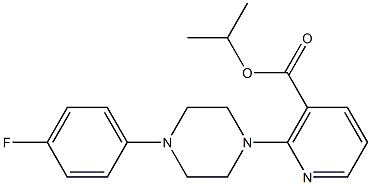 isopropyl 2-[4-(4-fluorophenyl)piperazino]nicotinate 구조식 이미지