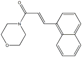 1-morpholino-3-(1-naphthyl)prop-2-en-1-one Structure