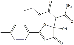 ethyl 3-amino-2-[2-hydroxy-5-(4-methylphenyl)-3-oxo-2,3-dihydrofuran-2-yl]-3-oxopropanoate Structure