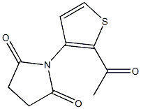 1-(2-acetyl-3-thienyl)pyrrolidine-2,5-dione 구조식 이미지