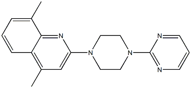 4,8-dimethyl-2-[4-(2-pyrimidinyl)piperazino]quinoline Structure