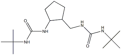 N-(tert-butyl)-N'-[(2-{[(tert-butylamino)carbonyl]amino}cyclopentyl)methyl]urea 구조식 이미지