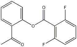 2-acetylphenyl 2,6-difluorobenzoate Structure