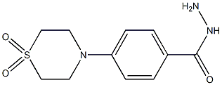 4-(1,1-dioxo-1lambda~6~,4-thiazinan-4-yl)benzenecarbohydrazide Structure