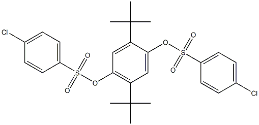 2,5-di(tert-butyl)-4-{[(4-chlorophenyl)sulfonyl]oxy}phenyl 4-chlorobenzene-1-sulfonate Structure