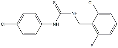 N-(2-chloro-6-fluorobenzyl)-N'-(4-chlorophenyl)thiourea Structure