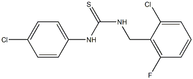 N-(2-chloro-6-fluorobenzyl)-N'-(4-chlorophenyl)thiourea 구조식 이미지