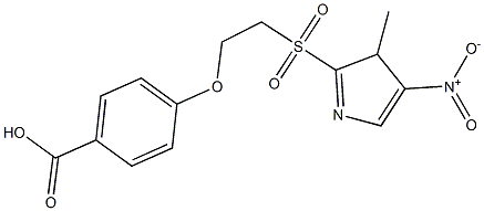 4-{2-[(3-methyl-4-nitro-3H-pyrrol-2-yl)sulfonyl]ethoxy}benzoic acid Structure