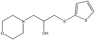 1-morpholino-3-(2-thienylthio)propan-2-ol Structure