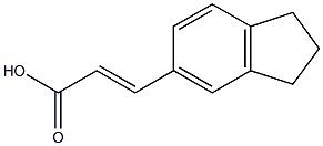 (E)-3-(2,3-dihydro-1H-inden-5-yl)-2-propenoic acid 구조식 이미지