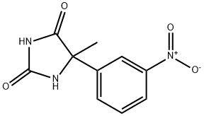 5-methyl-5-(3-nitrophenyl)imidazolidine-2,4-dione 구조식 이미지