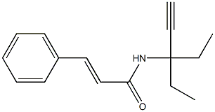 N1-(1,1-diethylprop-2-ynyl)-3-phenylacrylamide 구조식 이미지