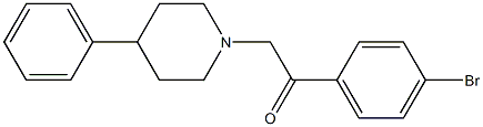 1-(4-bromophenyl)-2-(4-phenylpiperidino)-1-ethanone Structure