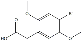 2-(4-bromo-2,5-dimethoxyphenyl)acetic acid 구조식 이미지