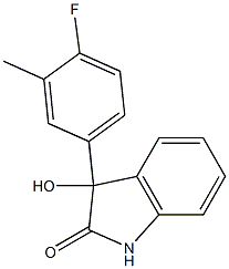 3-(4-fluoro-3-methylphenyl)-3-hydroxy-1,3-dihydro-2H-indol-2-one Structure